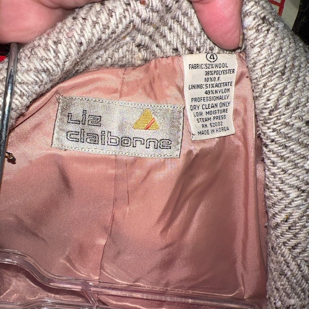 Women's Beige Tweed Blazer - Picture 6 of 6
